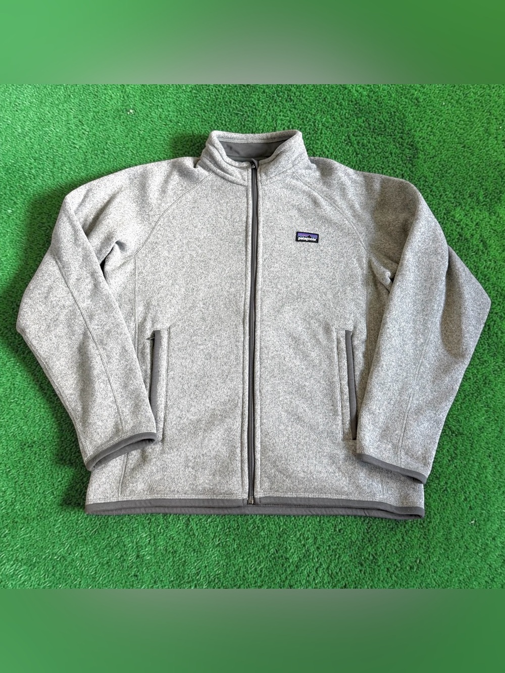 Patagonia Men’s Better Sweater Full Zip Sz S Heather Grey Outdoors Hiking EUC